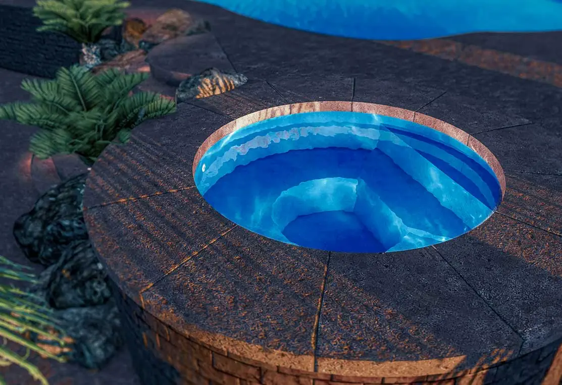 Spa_Slider_JewelRound-Desktop The Savu spa by Aviva Pools