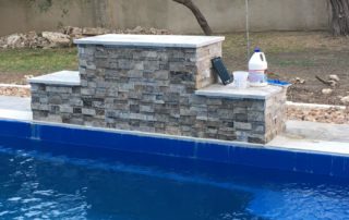 Fiberglass pool calcium buildup
