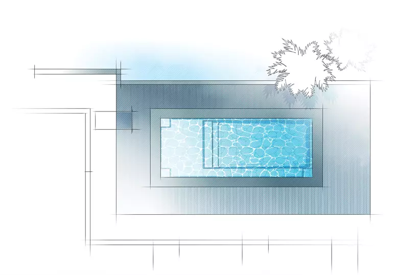 ovation-introdrawing-aerial-779×538-1 Aviva Pools The OVATION fiberglass pool aerial view