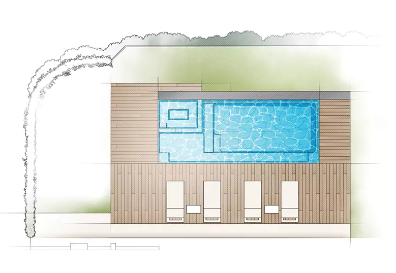 triumph-introdrawing-aerial-779×538-1 Aviva Pools The TRIUMPH fiberglass pool aerial view