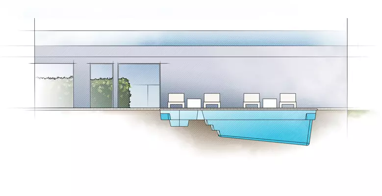 triumph-introdrawing-profile-779×400-1 Aviva Pools The TRIUMPH fiberglass pool profile