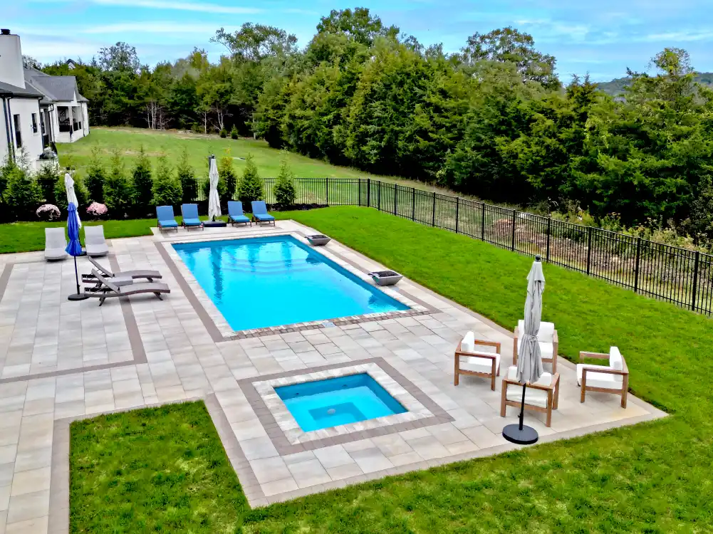 Backyard fiberglass pool installations for Ocean County, NJ