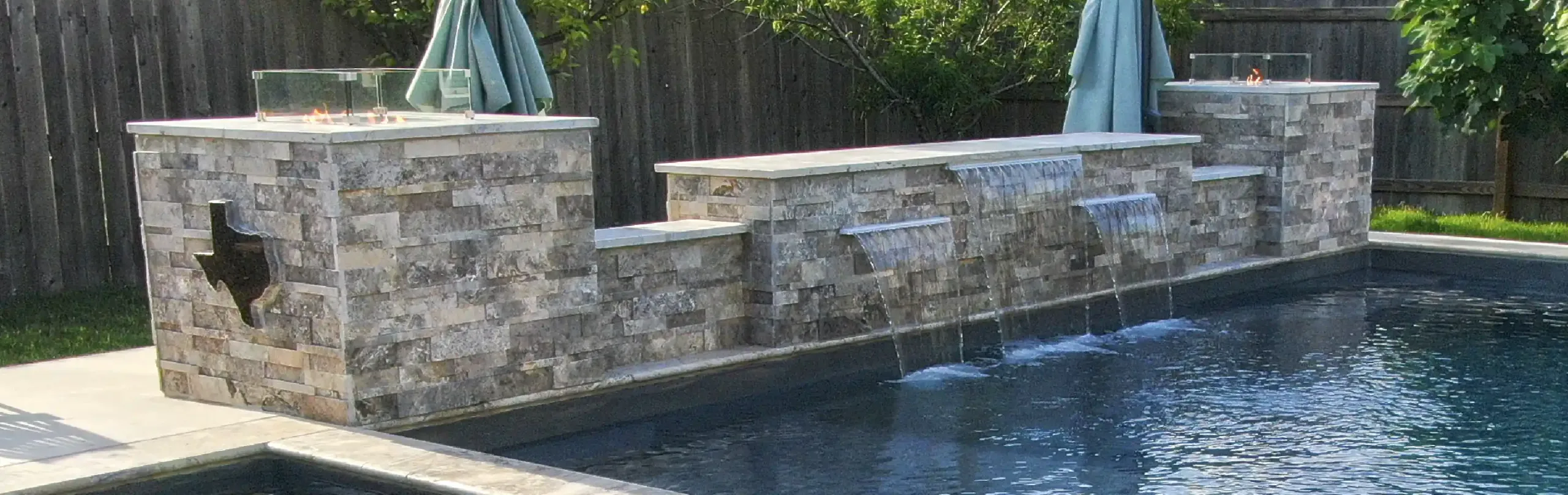 Water Features from Precision Fiberglass Pools